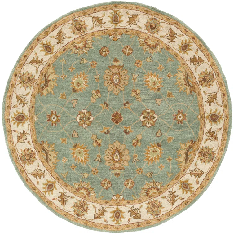 Southshore Oriental Handmade Tufted Wool Green Area Rug