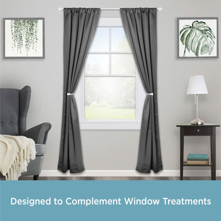 Kenney Kenney Trumpet Holdbacks for Curtains and Drapes, Set of 2