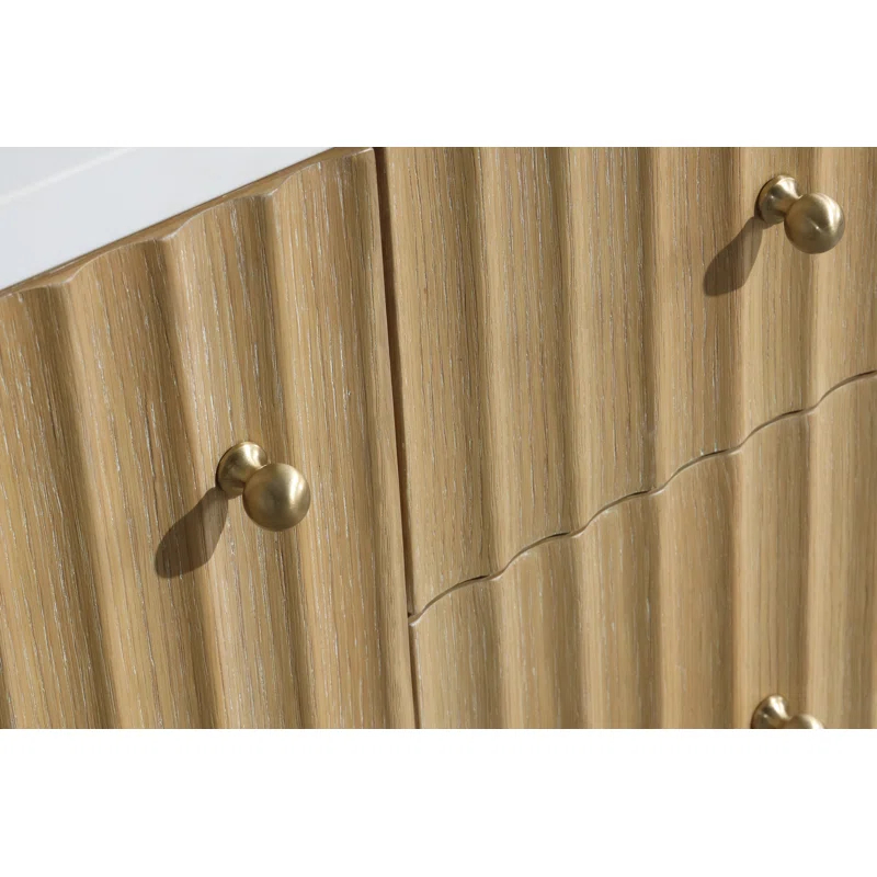 Ari Kitchen & Bath La Jolla 42'' Single Bathroom Vanity With Engineered Stone Top