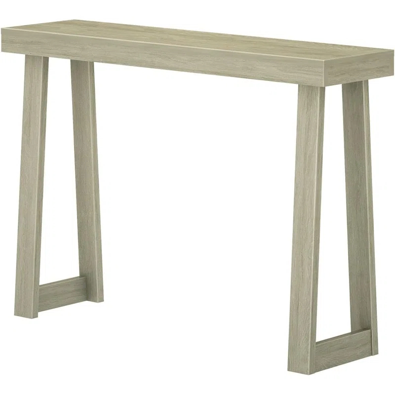 Wildon Home® Plank+Beam Solid Wood Console Table, Sofa Table, Narrow Entryway Table For Hallway, Behind The Couch, Living Room, Foyer, Easy Assembly, Seashell