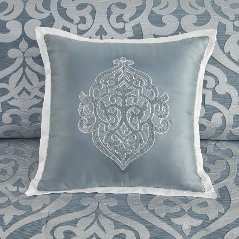 Madison Park Odette Jacquard 8 Piece Comforter Set
