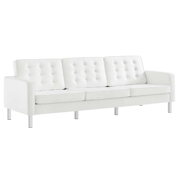 Modway Loft Tufted Vegan Leather Sofa by Modway