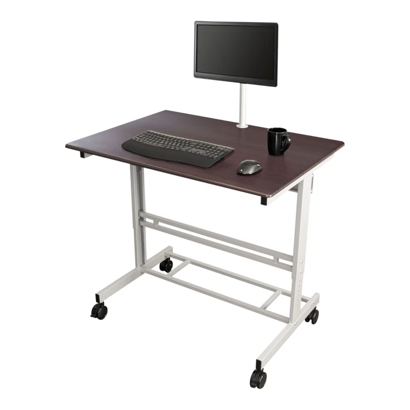Inbox Zero Zarella Adjustable Metal Base Standing Desk