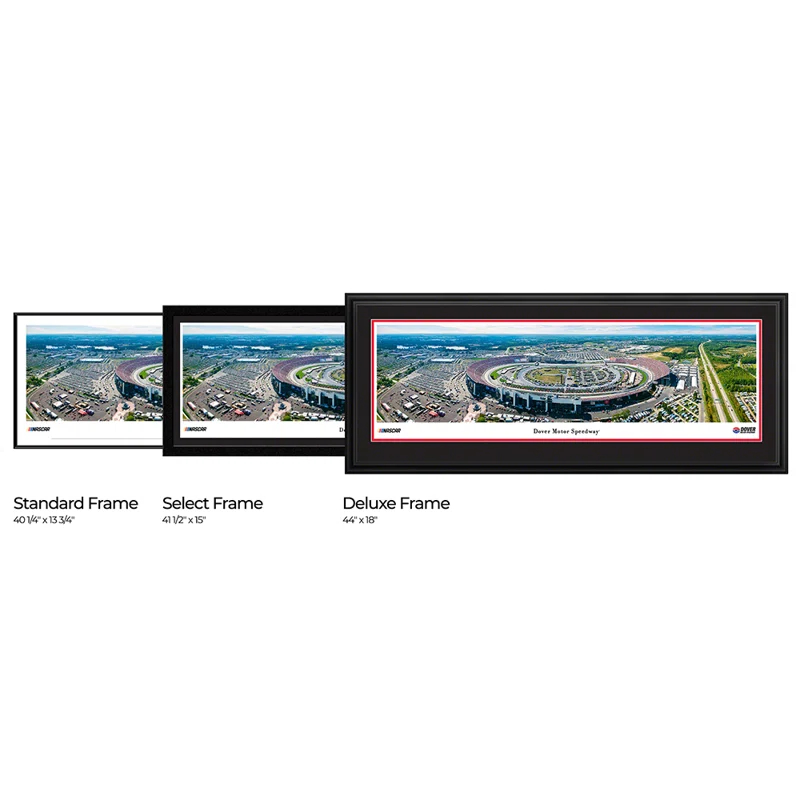 Blakeway Worldwide Panoramas, Inc NASCAR Race Track Framed Photograph Print on Paper
