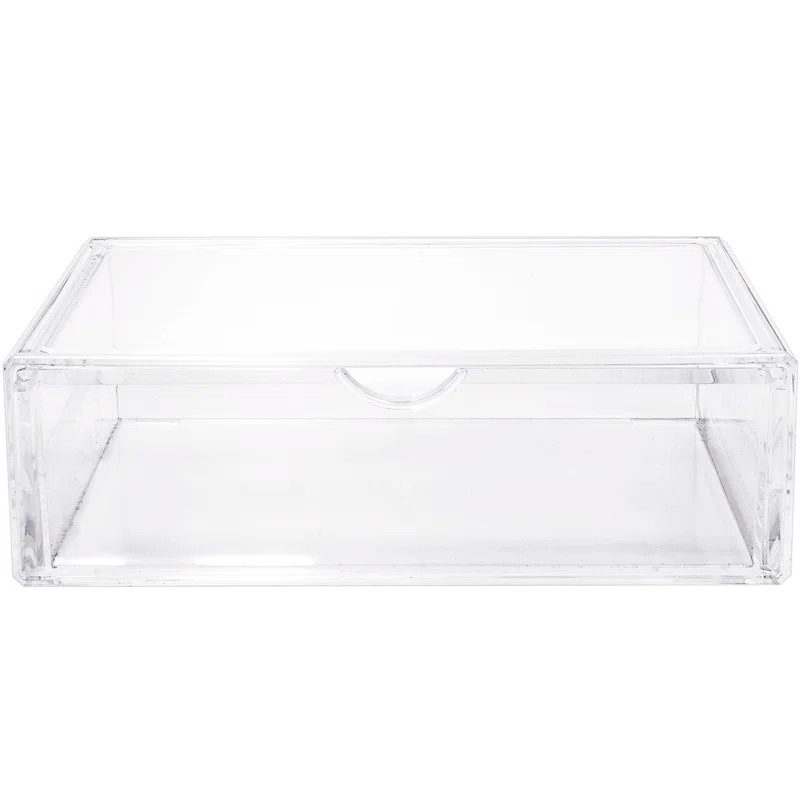 Sorbus Sorbus Single Cosmetic Acrylic Drawers for Organizing, Stackable, Large in Clear