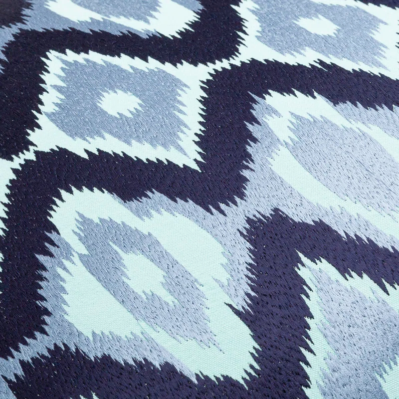 Embroidered Cotton Throw Pillow