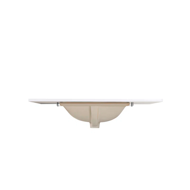 Altair Viterbo 37" Single Bathroom Vanity Top in High Gloss White Stone Finish with Sink
