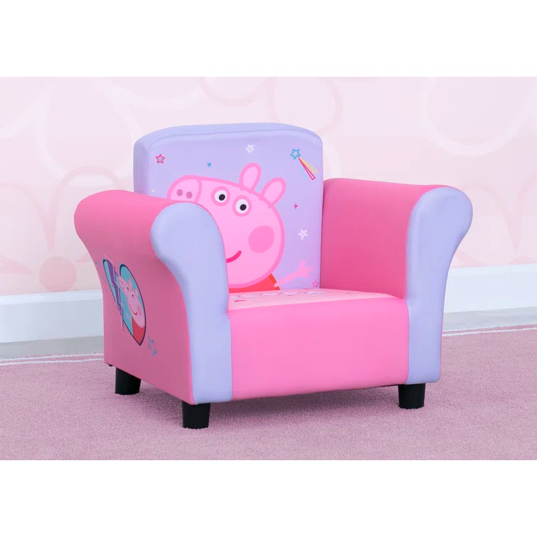 Delta Children Peppa Pig Upholstered Chair Kids Club