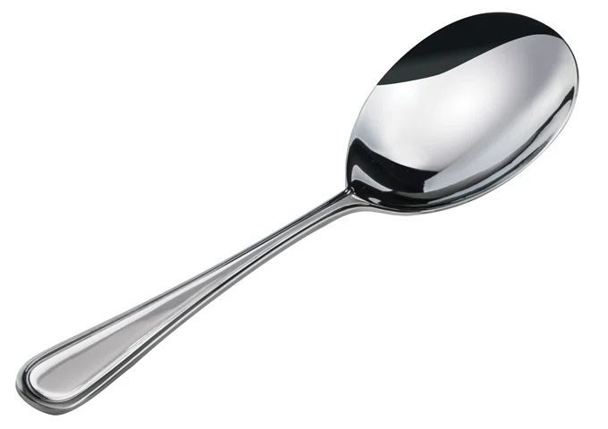 Winco Shangarila Stainless-Steel Serving Spoon, Extra Heavyweight, 10.5 (12 Pack)" (Set of 12)
