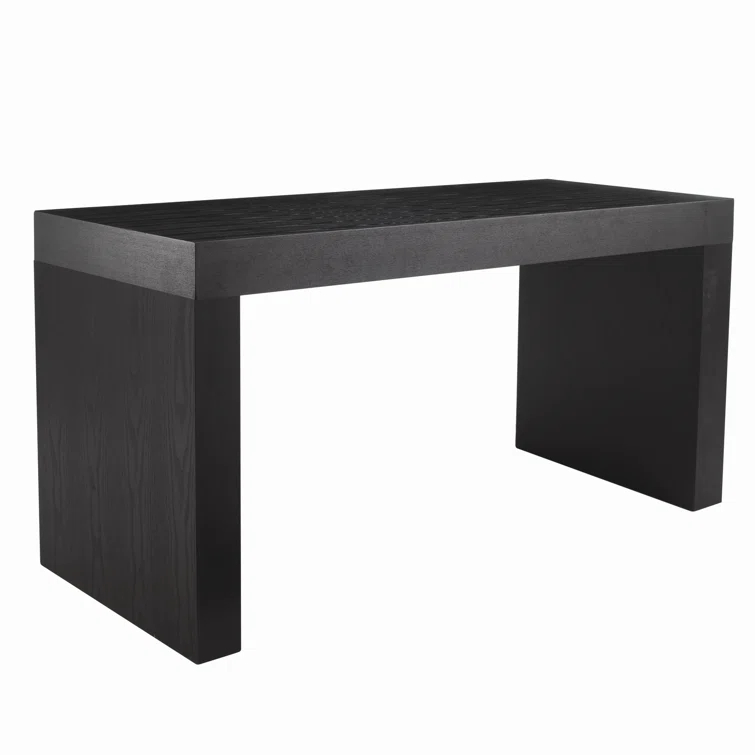 Matte Black Ashwood Transitional Counter Height Dining Table