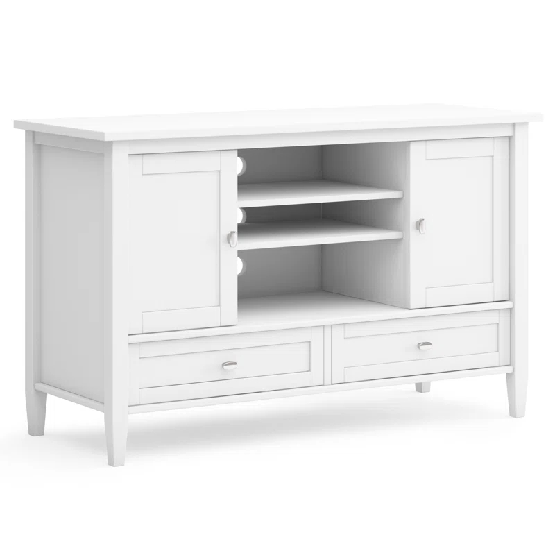 Simpli Home Warm Shaker SOLID WOOD TV Media Stand iFor TVs up to 50 inches