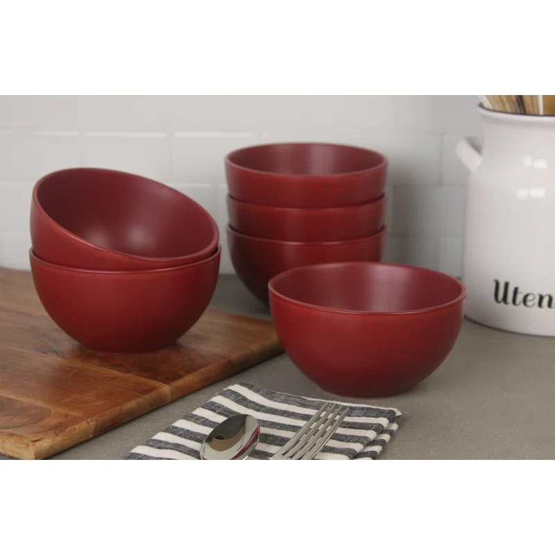 Ten Strawberry Street Wazee Matte 16 oz. Cereal Bowl (Set of 6)
