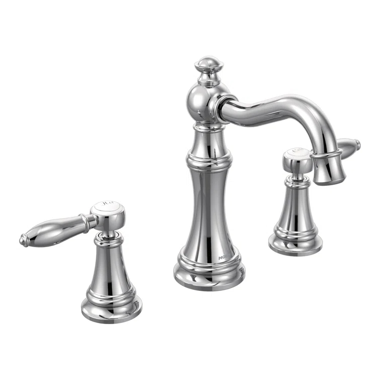 Moen Moen Weymouth Two-Handle Widespread Bathroom Faucet Trim Kit, Valve Required TS42108