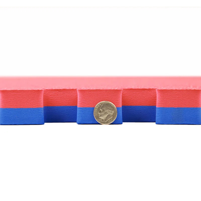 Flooringinc 1" Mma Interlocking Foam Tiles, 3'X3', Red/Blue, 5 Tile Pack (Set of 5)