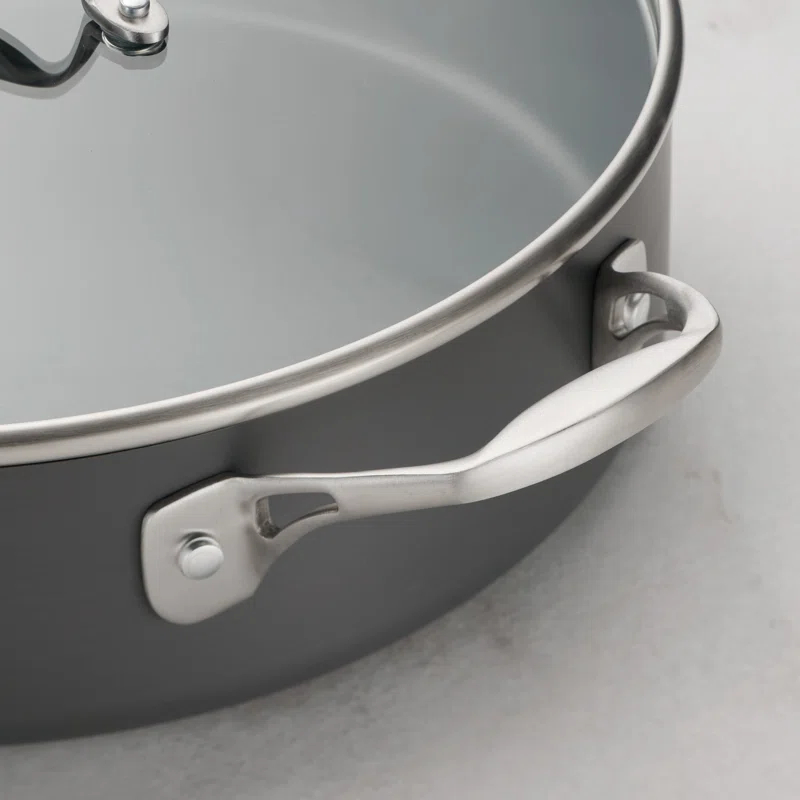 Tramontina Tramontina 5.5 Qt Hard Anodized Aluminum Covered Deep Sauté Pan