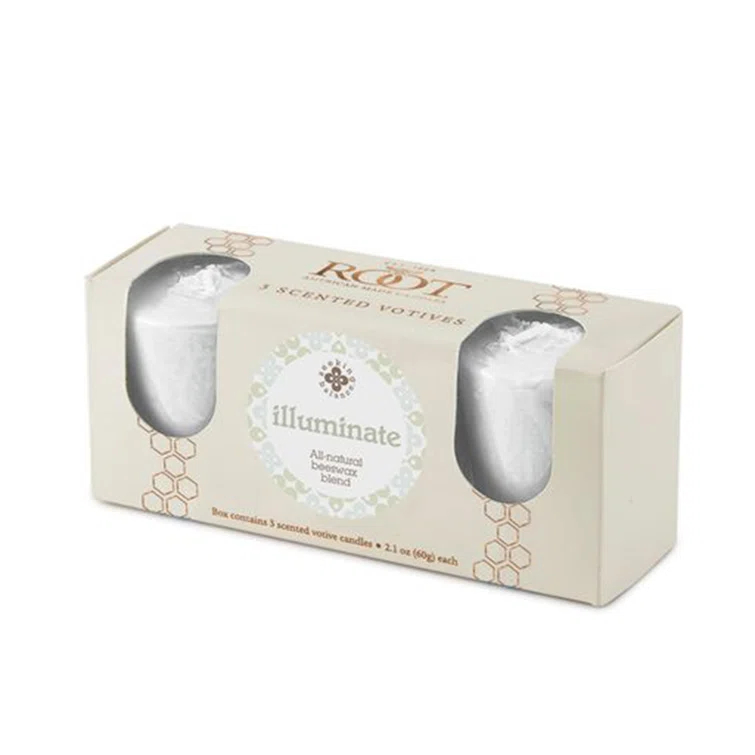 Root Candles Seeking Balance Aromatherapy Illuminate Votive Candle (Set of 3)