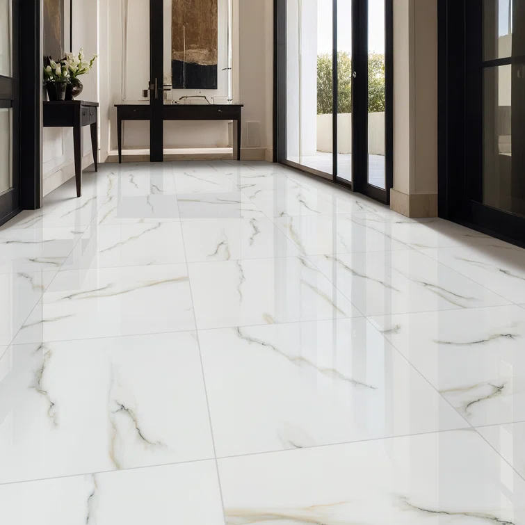 Ackland Azira 24 in. x 24 in. Stone Look Polished Porcelain Floor and Wall Tile
