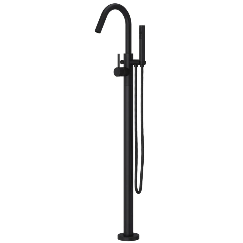 Pfister LG61MFB Single Handle Floor Mounted Freestanding Tub Filler Trim