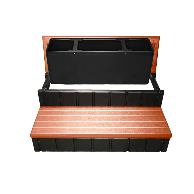Confer Plastics Confer Plastics 36" Storage Spa Steps Espresso