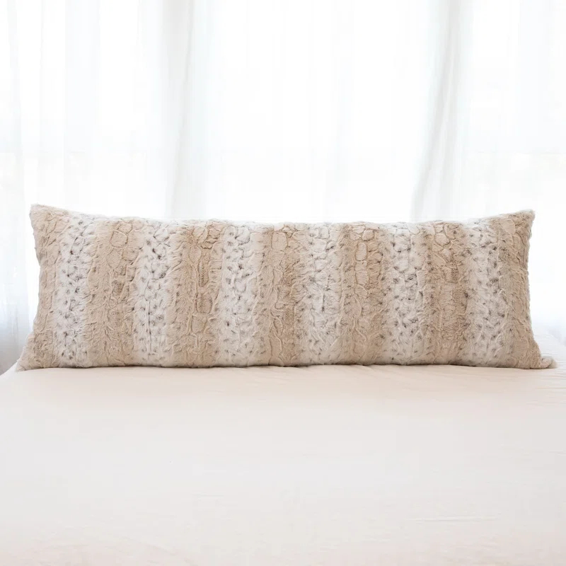 Animal Print Faux Fur Throw Pillow (Set of 2)