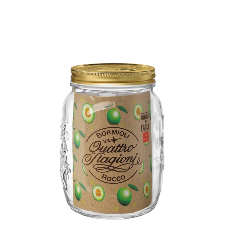 Bormioli Rocco Quattro Stagioni Food Jar wide Mouth (Set of 6)