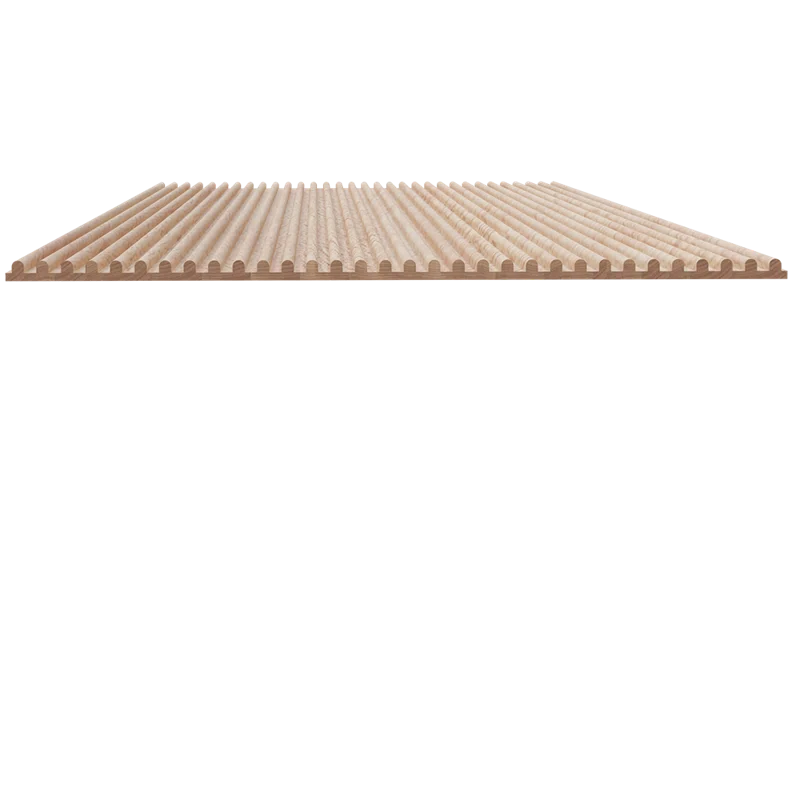 1/4" Deep Double Bead Tambour - (12"W x 48"L)