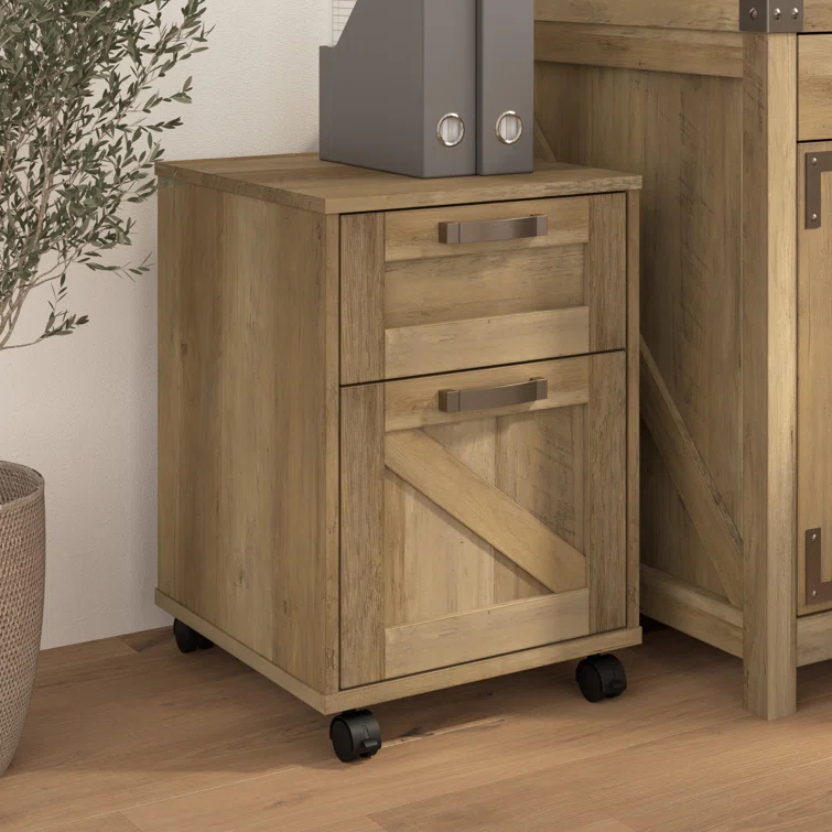 Inbox Zero Osvald 16"W 2 -Drawer Mobile Vertical Filing Cabinet