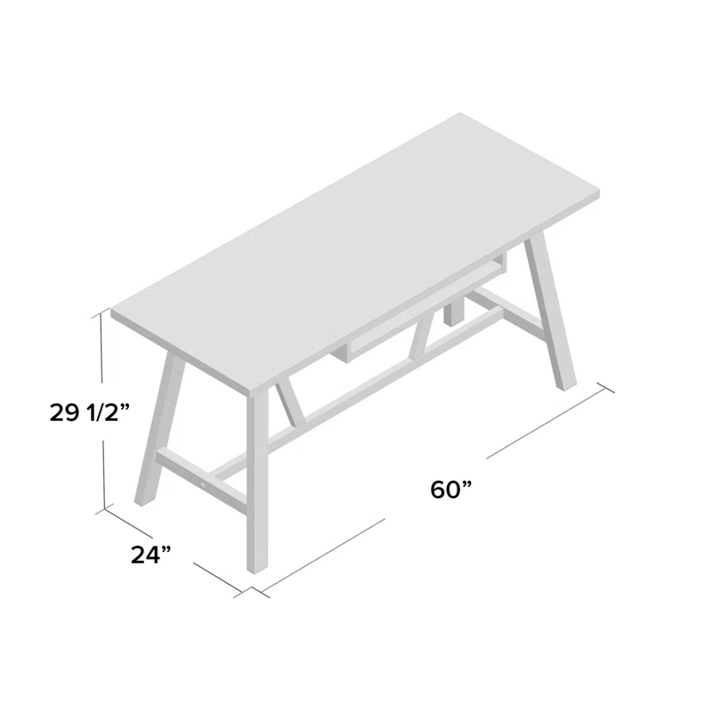 Simpli Home Dylan Solid Wood Writing Desk