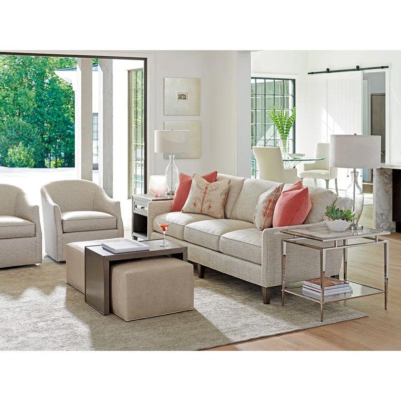 Lexington Ariana Savona Cocktail Ottoman with Slide