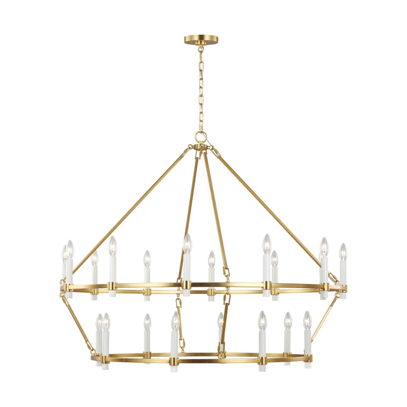 Birch Lane™ Annabel 20 - Light Dimmable Wagon Wheel Chandelier