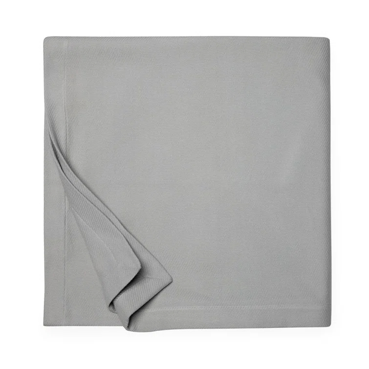Portuguese Stonewashed Cotton Twin Blanket in Solid Shades