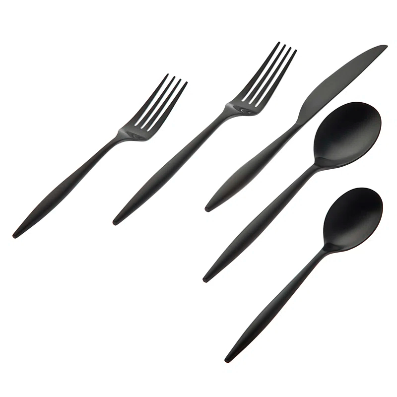 Godinger Silver Art Co Milano 20 Piece 18/10 Stainless Steel Flatware Set, Service for 4