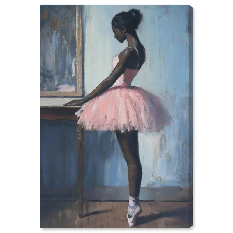 Art Remedy Black-Pink Beauty I Canvas Vintage Portraits by Art Remedy