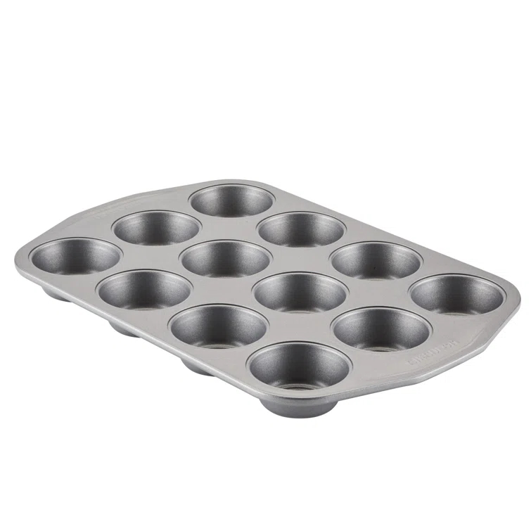 Circulon Bakeware Nonstick Muffin Pan / Cupcake Pan, 12-Cup, Gray & Reviews | Wayfair
