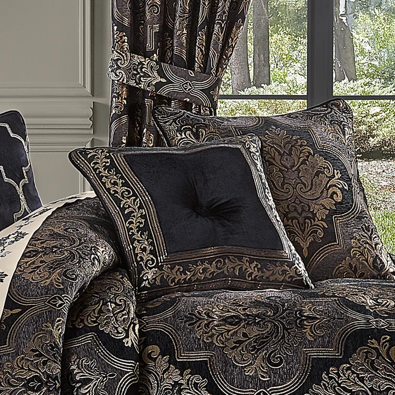Five Queens Court Willow Square Decorative Throw Pillow
