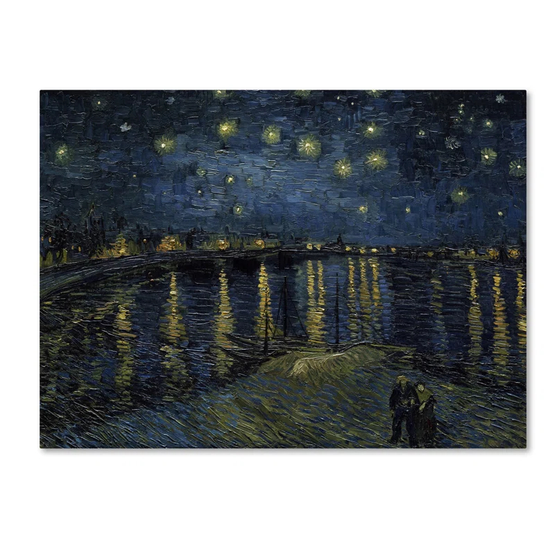 Vault W Artwork " The Starry Night II " by Vincent Van Gogh Painting Print