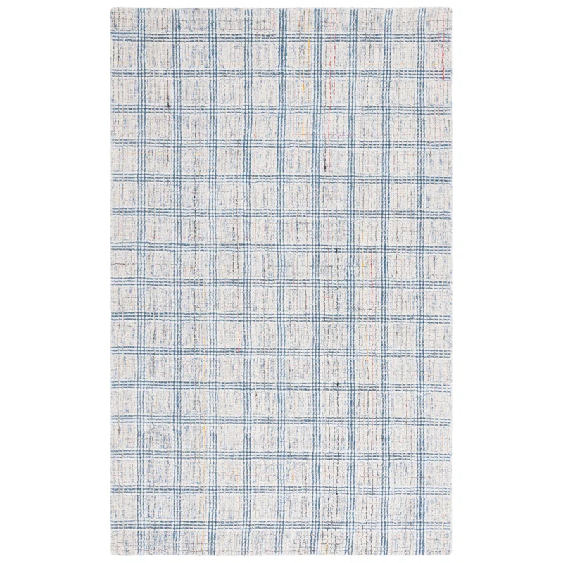 Safavieh Ebony Hand Tufted Wool Pile Plaid Rug