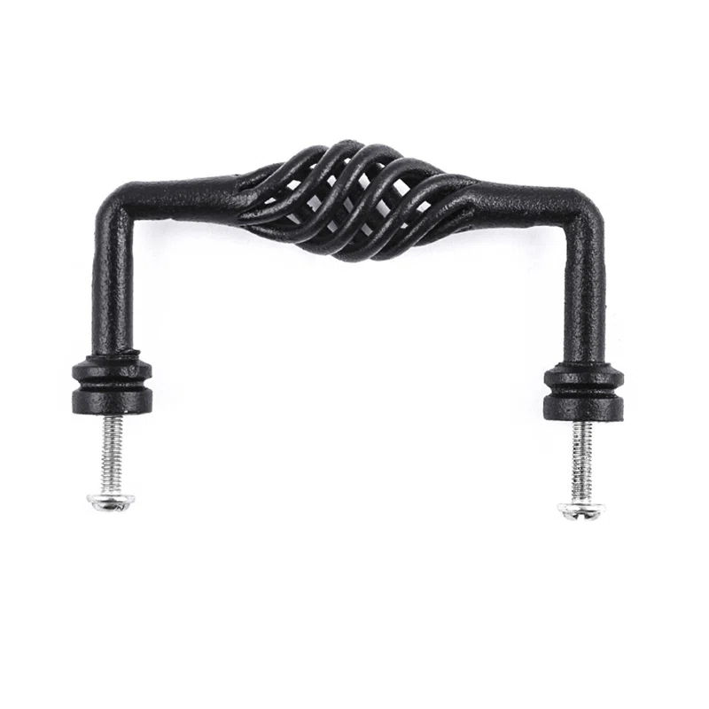 The Renovators Supply Inc. Dresser Drawer Handles Birdcage Cabinet Center to Center Wrought Iron 4 7/8" Center to Center Birdcage Pull