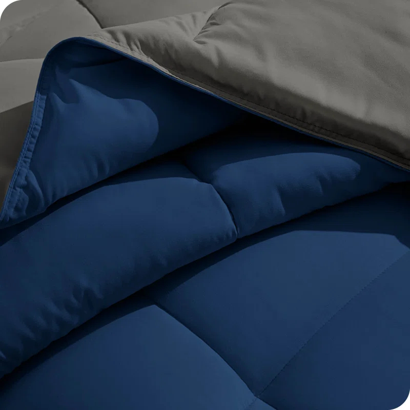 Bare Home Premium Ultra Soft Modern & Contemporary Box Stitch Comforter