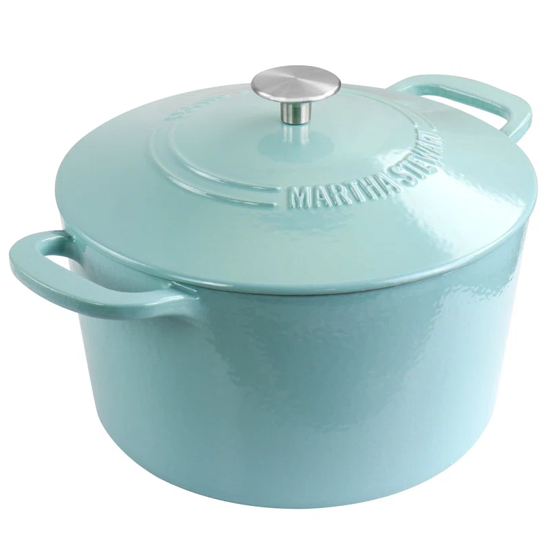 Martha Stewart Martha Stewart Gatwick 7 qt. Cast Iron Round Dutch Oven with Lid