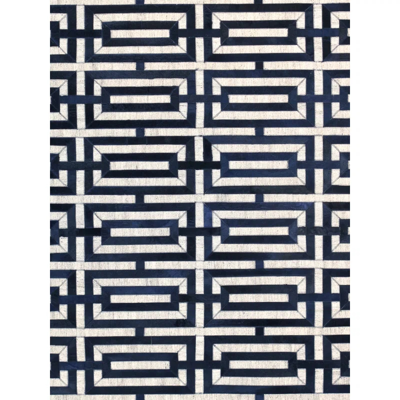 Pasargad Cowhide Geometric Rug