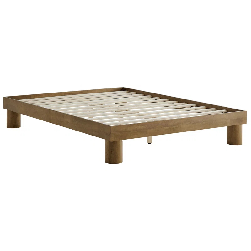 Modway Runa Wood Platform Bed In French Oak