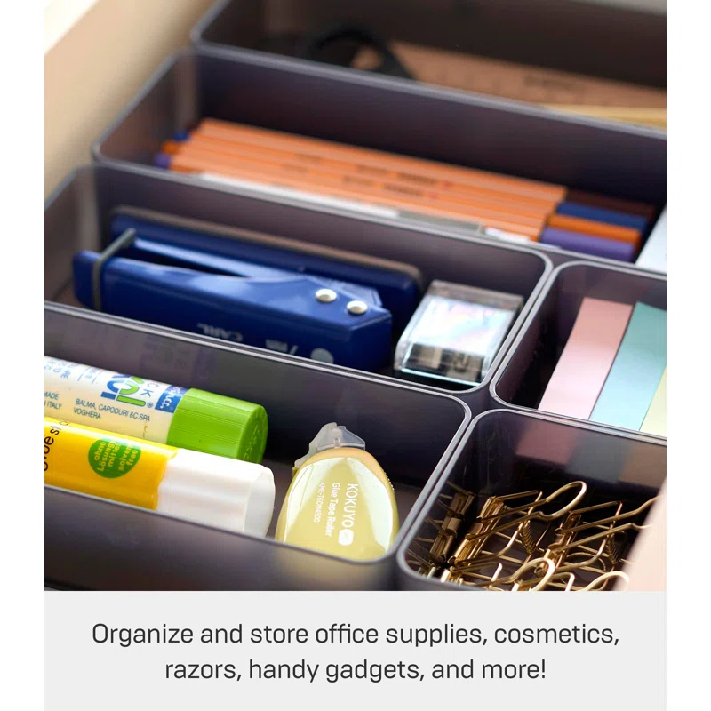 Yamazaki Home Yamazaki Home Stackable Organizers [Set Of 2] - Four Sizes, Deep
