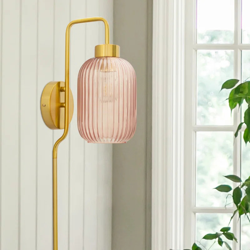 Joss & Main Gracieleigh Iron Plug-in Armed Sconce