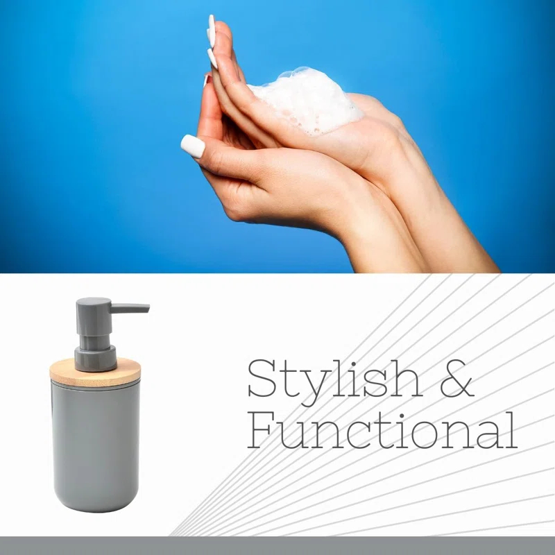 Evideco Padang Soap and Lotion Dispenser with Bamboo