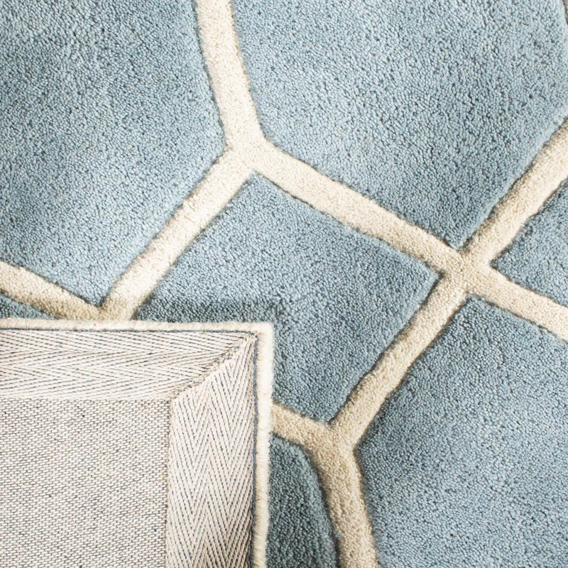 George Oliver Deedie Hand Tufted Wool Geometric Rug