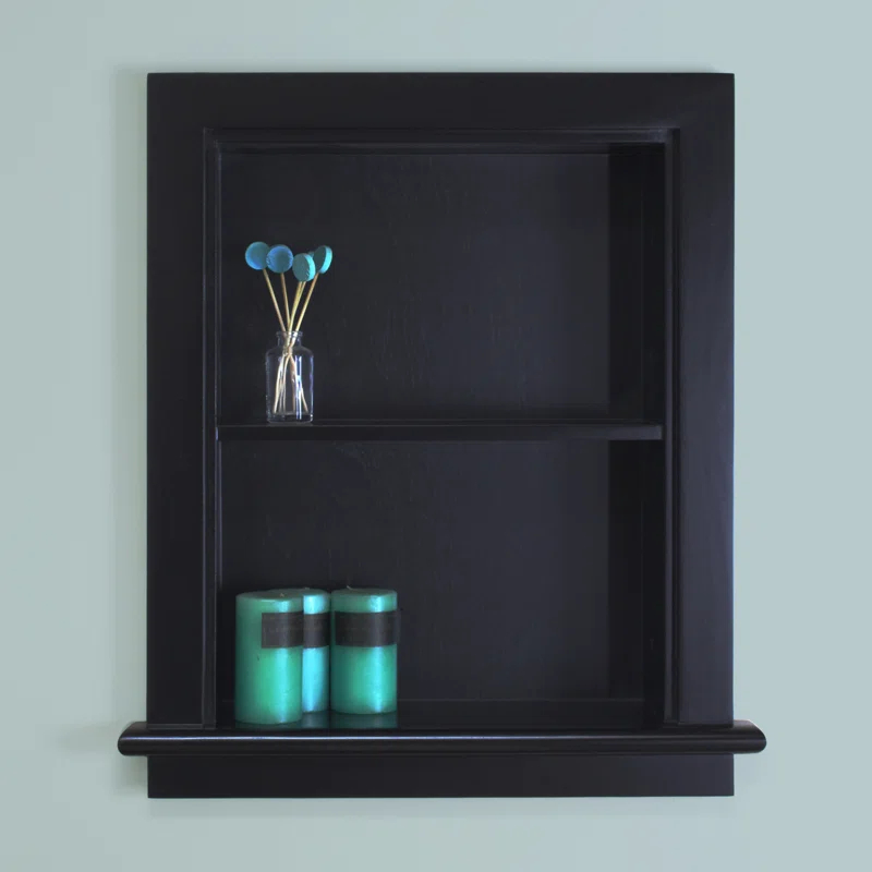 Fox Hollow Furnishings Fox Hollow Furnishings Recessed Wall Shelf with Adjustable Shelves