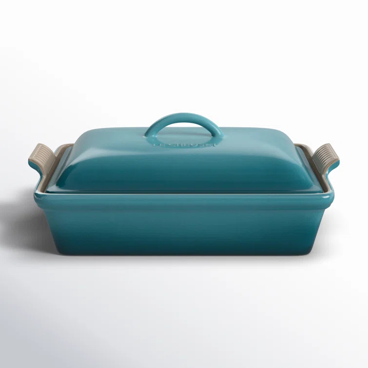 Le Creuset Heritage Stoneware 4 Qt. Rectangular Casserole with Lid