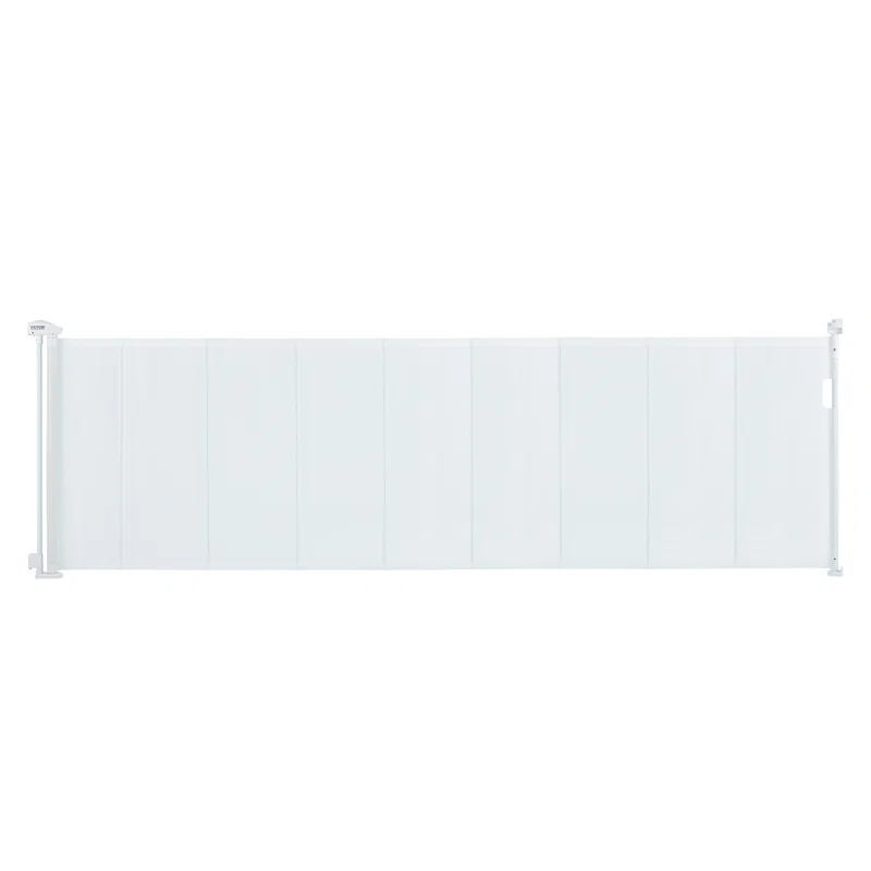 VEVOR Retractable Gate Black Plastic Wall Mounted Pet Gate