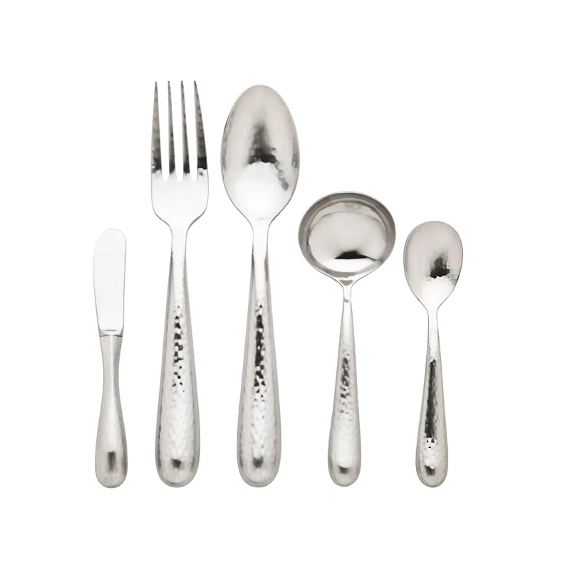Ricci Argentieri Florence 5 Piece Stainless Steel Hostess Set